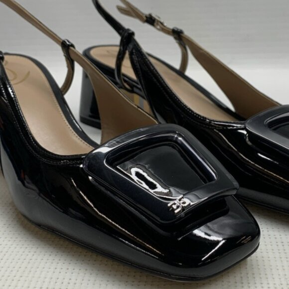 Sam Edelman Womens Tracie Adjustable Slingbacks Shoes Black Size 8M New w/o Box - Picture 5 of 8